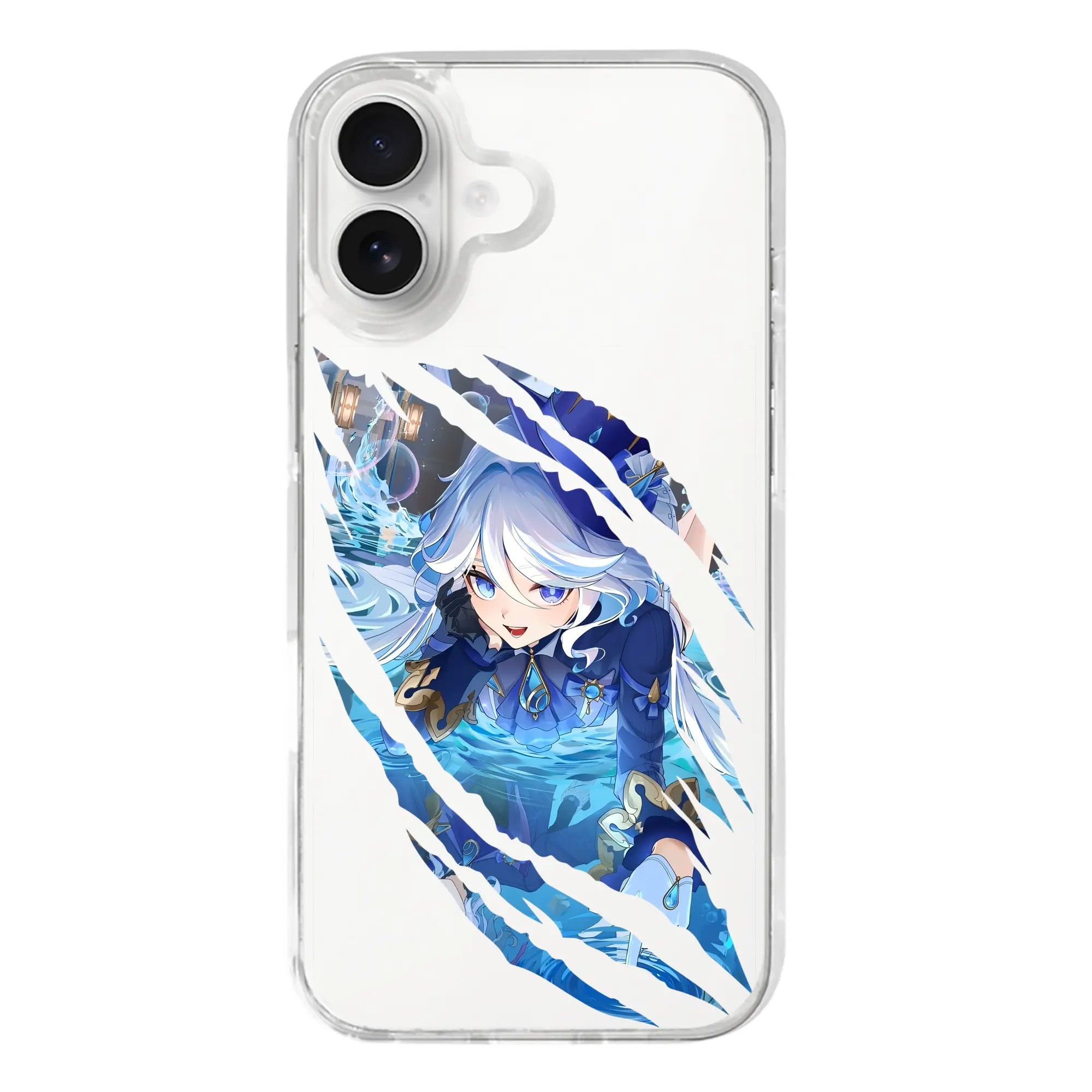 原 神 グッズ フリーナ - iPhone 17シリーズ 透明スマホケース – 薄型・耐衝撃・精密フィット保護カバー